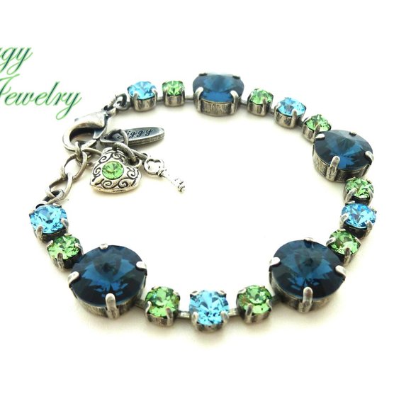 Equilibrium Bracelet Made with Genuine Austrian Crystals, Assorted Finishes - Picture 4 of 8